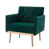 COOLMORE Accent Chair ,leisure single sofa with Rose Golden feet