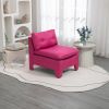 House hold deep seat no armrest accent single lazy chair ,Comfy Oversized Leisure Barrel Chairs for Living