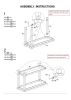 Sofa Table Dark Cherry Open Shelf Natural Wood Grain Design 1pc Table Living Room Furniture