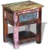 Side Table with 1 Drawer Solid Reclaimed Wood 17"x13"x20"