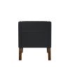 Beatriz Vegan Leather Armchair BLACK