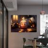 Drop-Shipping Framed Canvas Wall Art Decor Painting For Halloween, Jack-o-lanterns Painting For Halloween Gift, Decoration For Halloween Living Room,