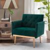COOLMORE Accent Chair ,leisure single sofa with Rose Golden feet