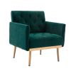 COOLMORE Accent Chair ,leisure single sofa with Rose Golden feet
