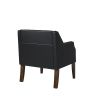 Beatriz Vegan Leather Armchair BLACK