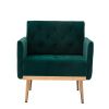 COOLMORE Accent Chair ,leisure single sofa with Rose Golden feet