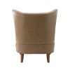 Thessaly Vegan Leather Armchair-TAUPE