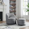 [Video] Welike Swivel barrel chair, living room swivel chair with round storage chair, 360 ° swivel club chair, nursery, bedroom, office, hotel with u