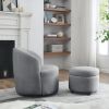 [Video] Welike Swivel barrel chair, living room swivel chair with round storage chair, 360 ° swivel club chair, nursery, bedroom, office, hotel with u