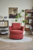 Swivel Barrel Chair, Comfy Round Accent Sofa Chair for Living Room, 360 Degree Swivel Barrel Club Chair, Leisure Arm Chair for Nursery, Hotel, Bedroom